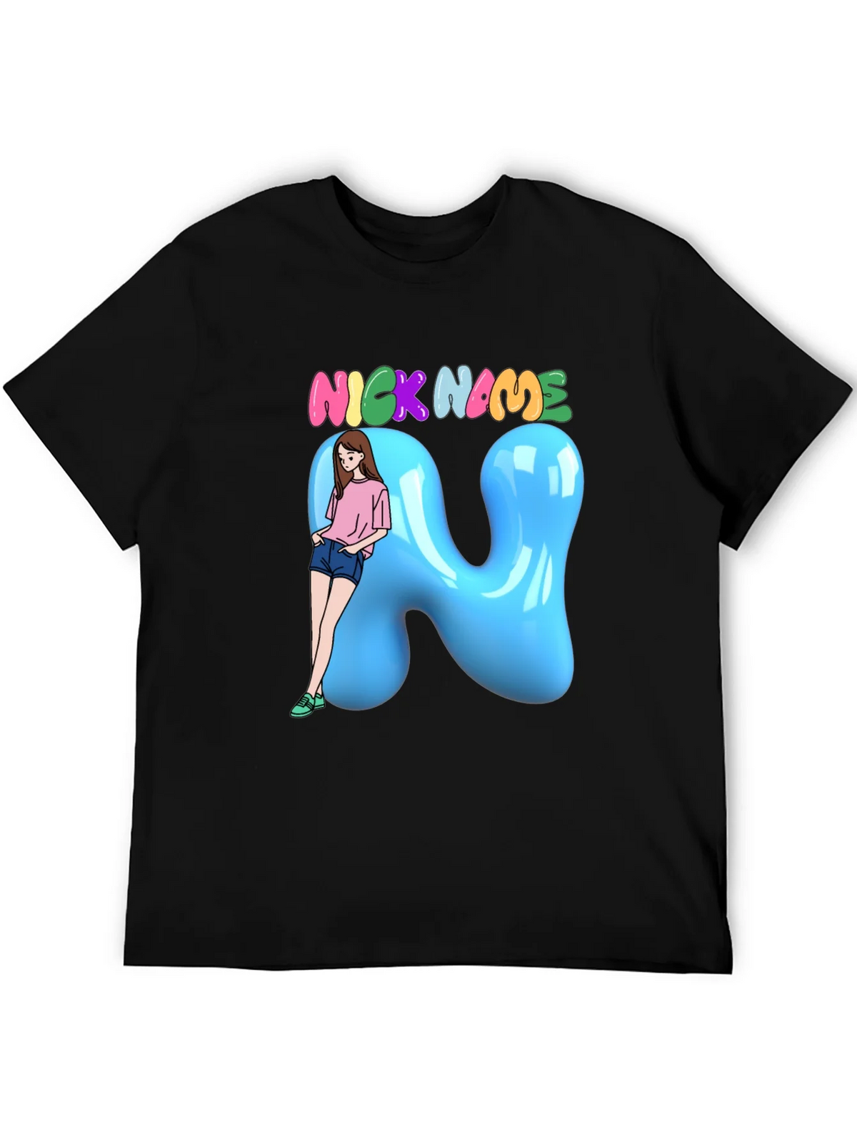 Fun Cartoon Nick Name T-Shirt product image 5