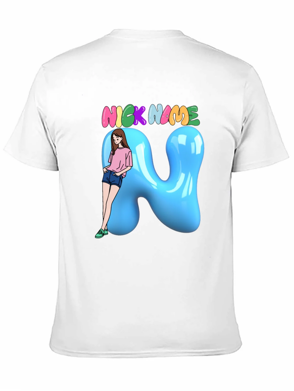 Fun Cartoon Nick Name T-Shirt product image 10