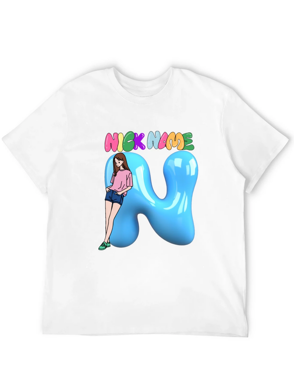Fun Cartoon Nick Name T-Shirt product image 11