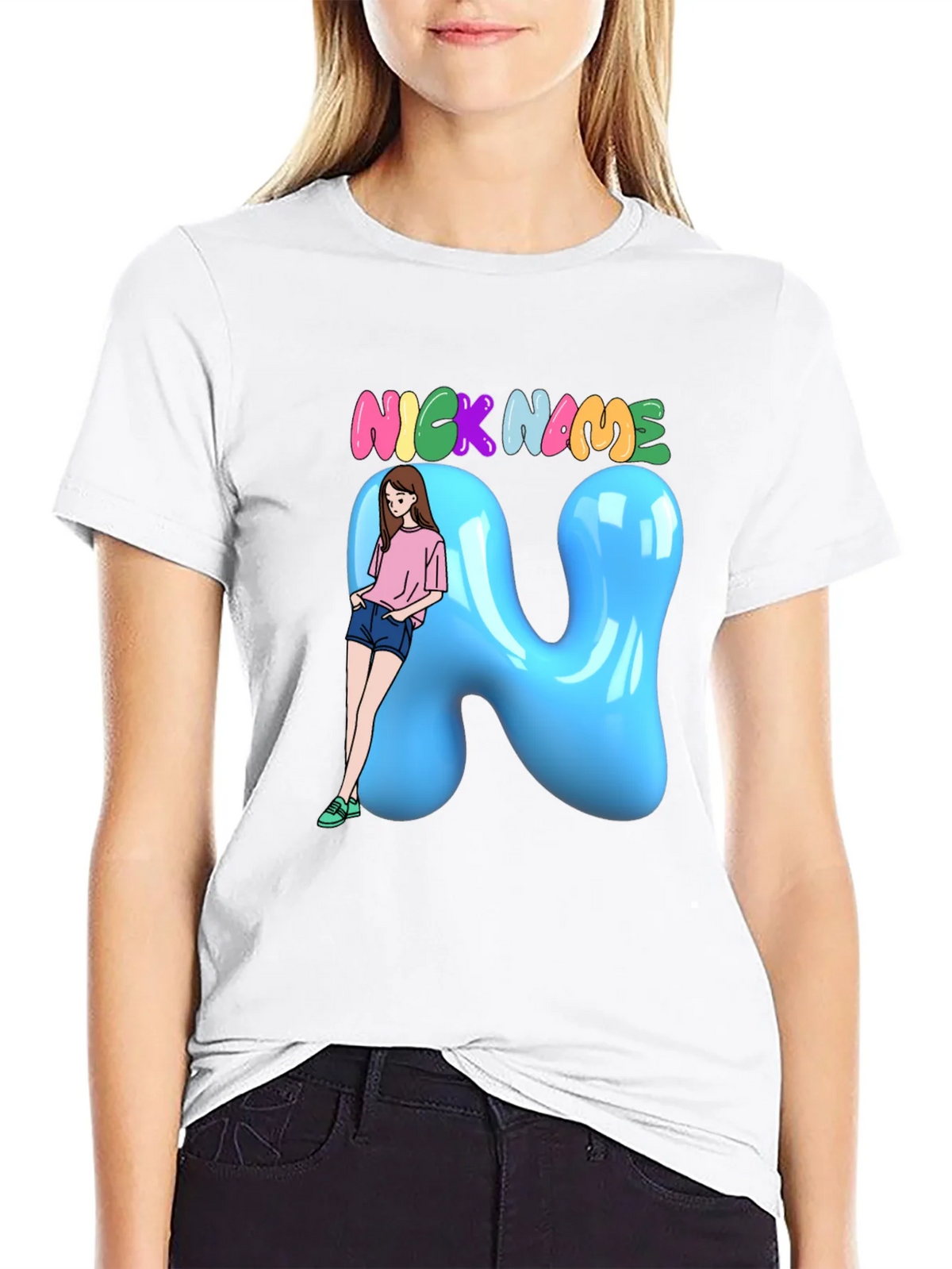 Fun Cartoon Nick Name T-Shirt product image 8