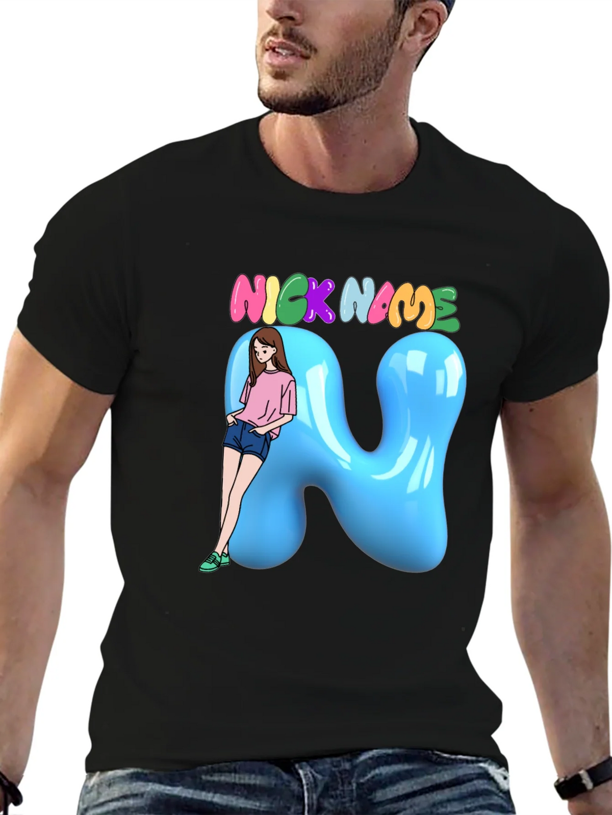 Fun Cartoon Nick Name T-Shirt product image 6