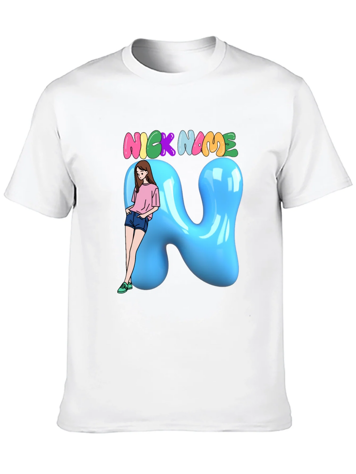 Fun Cartoon Nick Name T-Shirt product image 9
