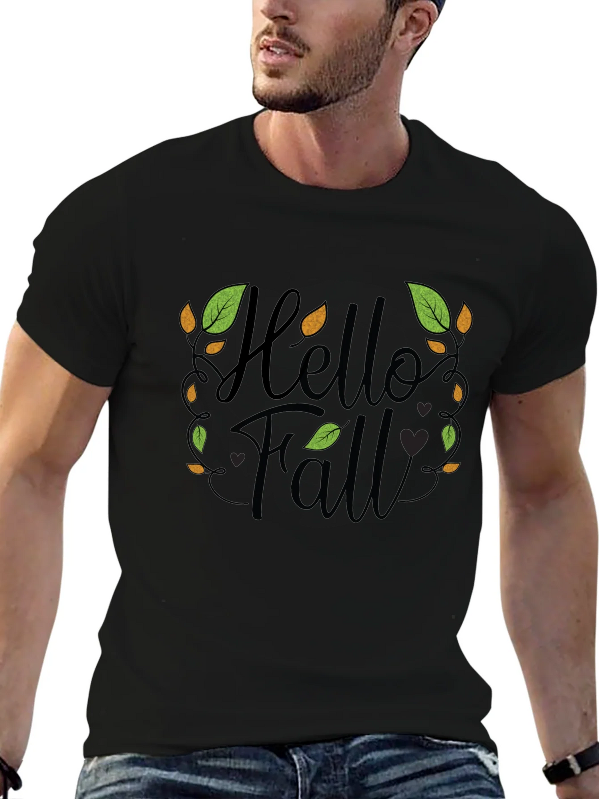 Hello Fall Graphic Print T-Shirt product image 6