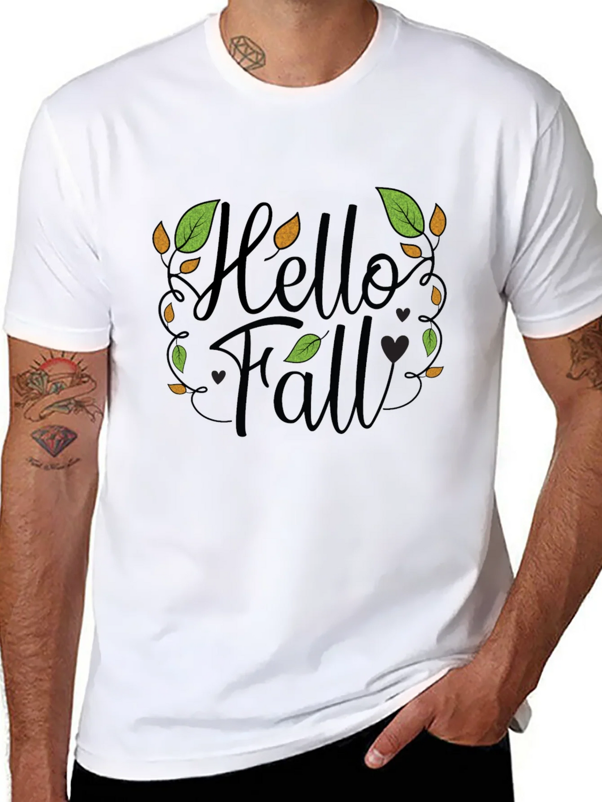 Hello Fall Graphic Print T-Shirt product image 7