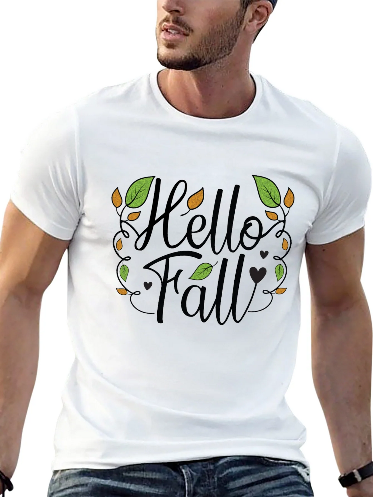 Hello Fall Graphic Print T-Shirt product image 12