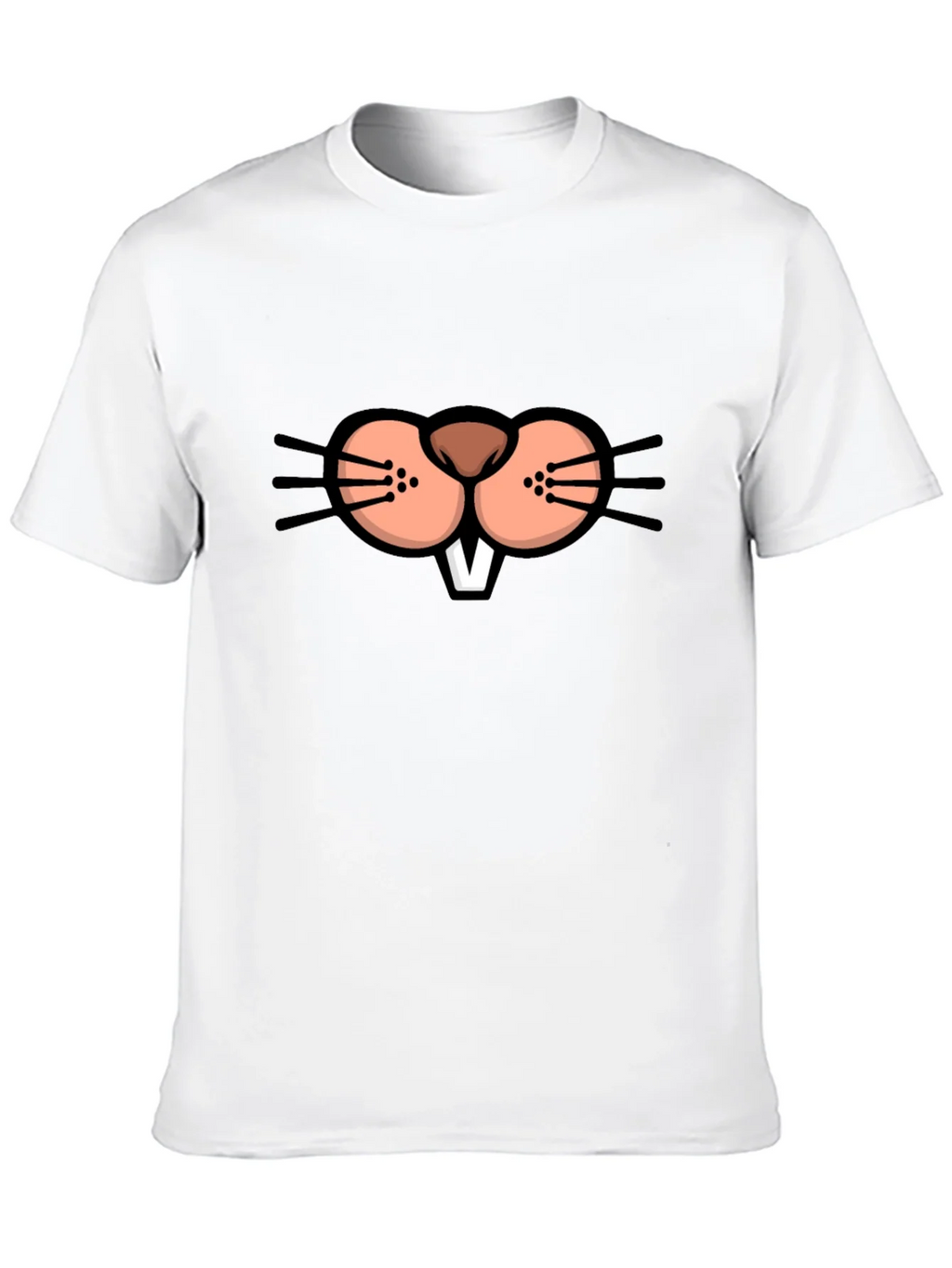 Funny Beaver Face Graphic T-Shirt product image 9