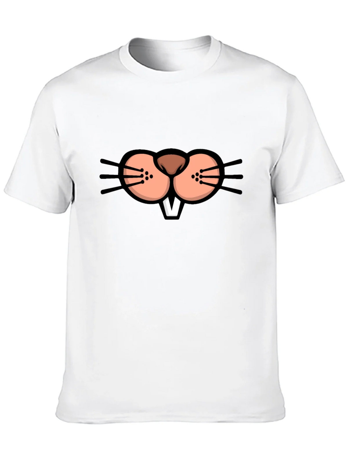 Funny Beaver Face Graphic T-Shirt product image 9