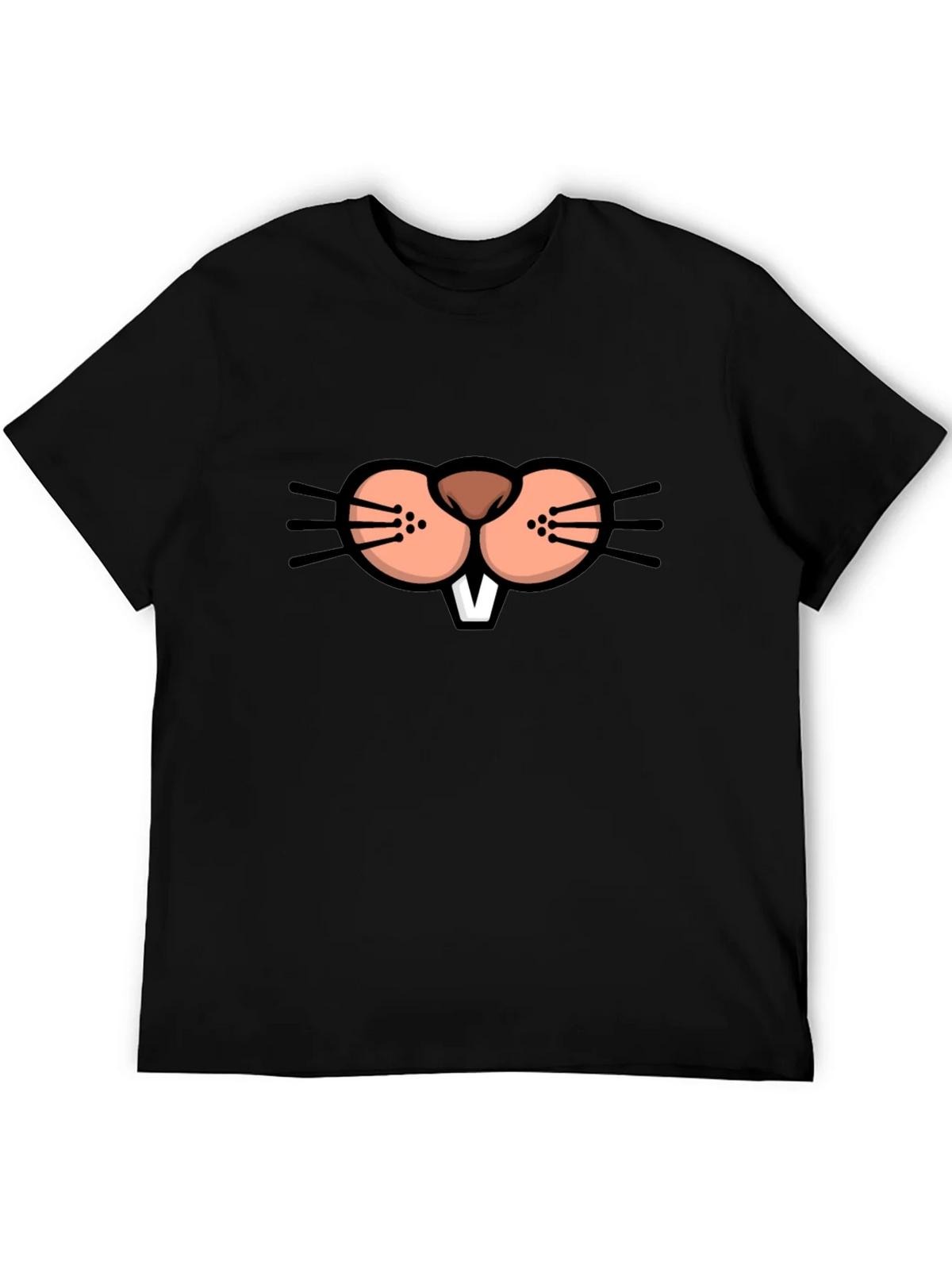 Funny Beaver Face Graphic T-Shirt product image 5