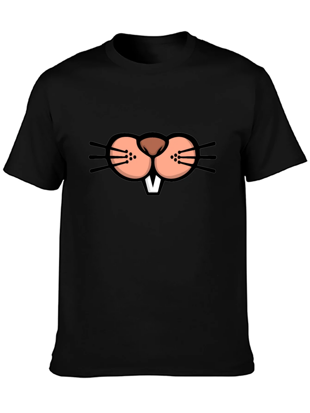 Funny Beaver Face Graphic T-Shirt product image 3