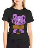 Octopus Pianist Graphic T-Shirt product image 1