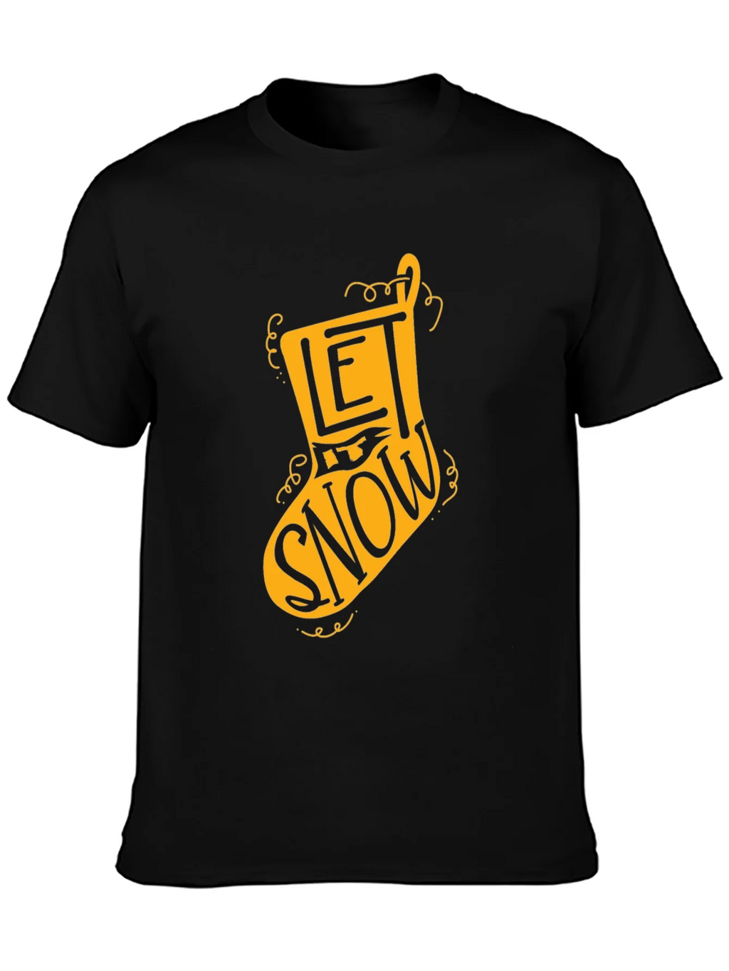 Let It Snow Christmas Stocking T-Shirt product image 3