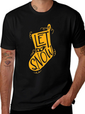 Let It Snow Christmas Stocking T-Shirt product image 1