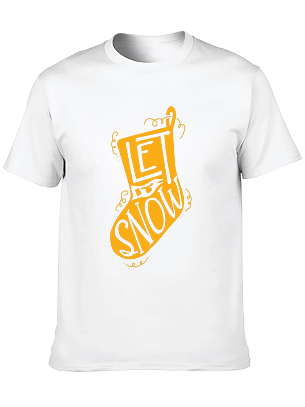 Let It Snow Christmas Stocking T-Shirt product image 8