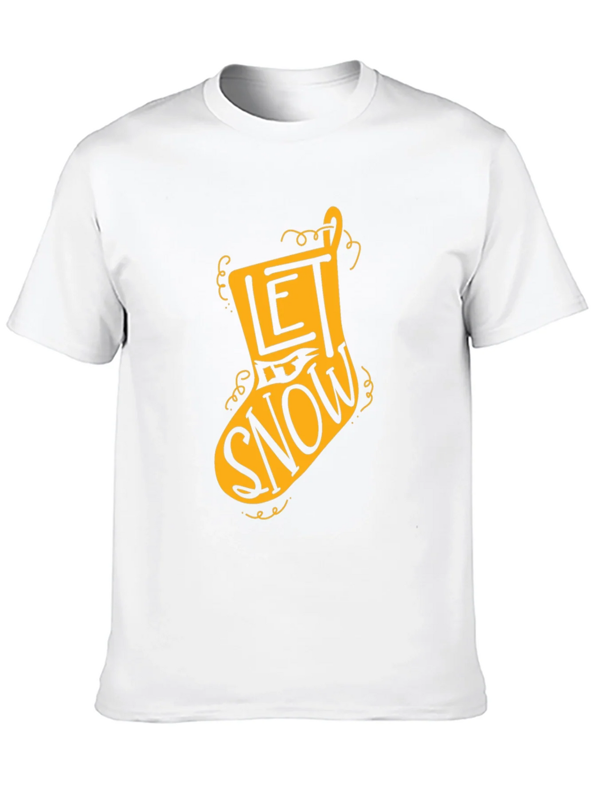 Let It Snow Christmas Stocking T-Shirt product image 8
