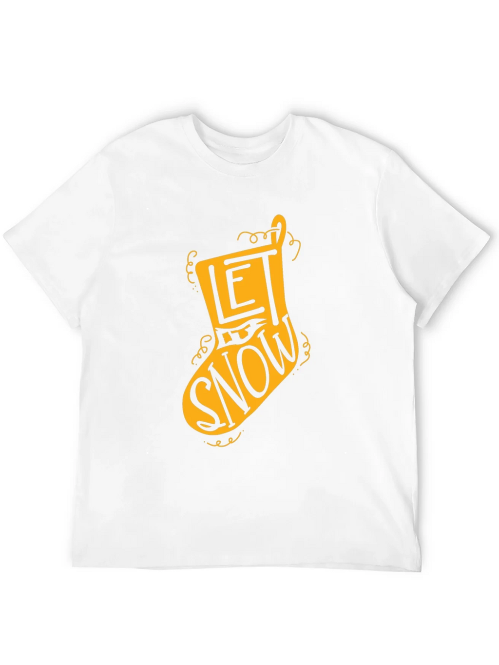 Let It Snow Christmas Stocking T-Shirt product image 10