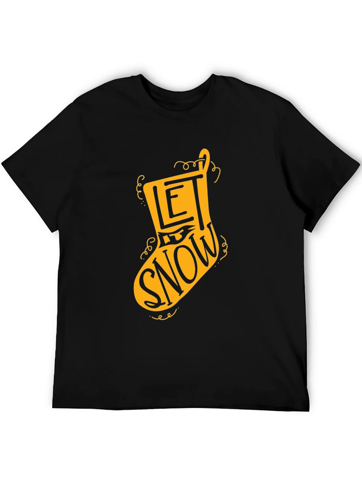 Let It Snow Christmas Stocking T-Shirt product image 4