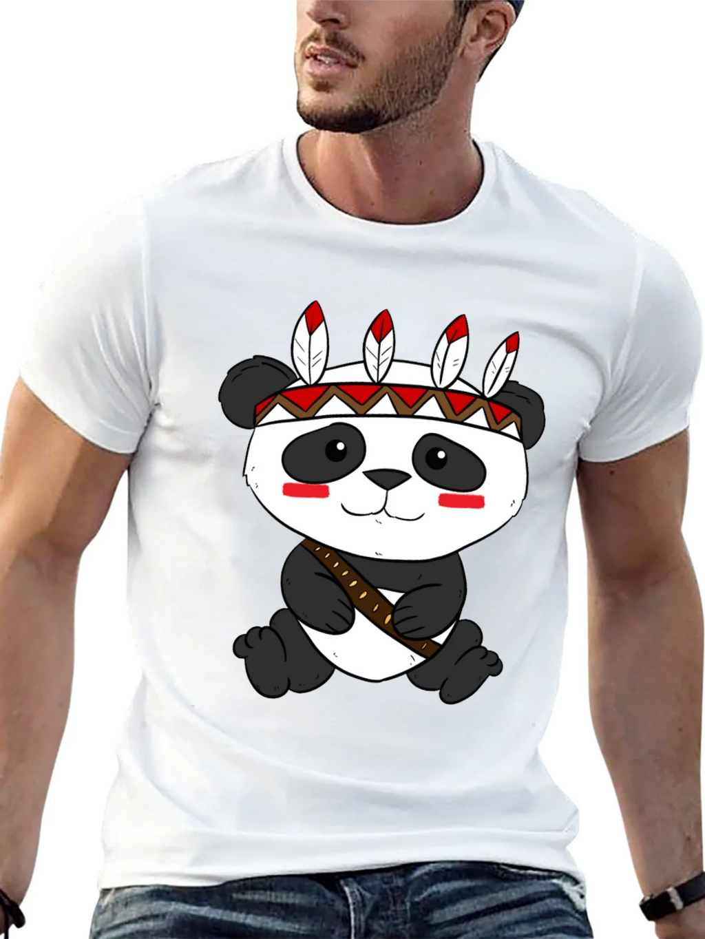 Panda Tee: Native American Style product image 9