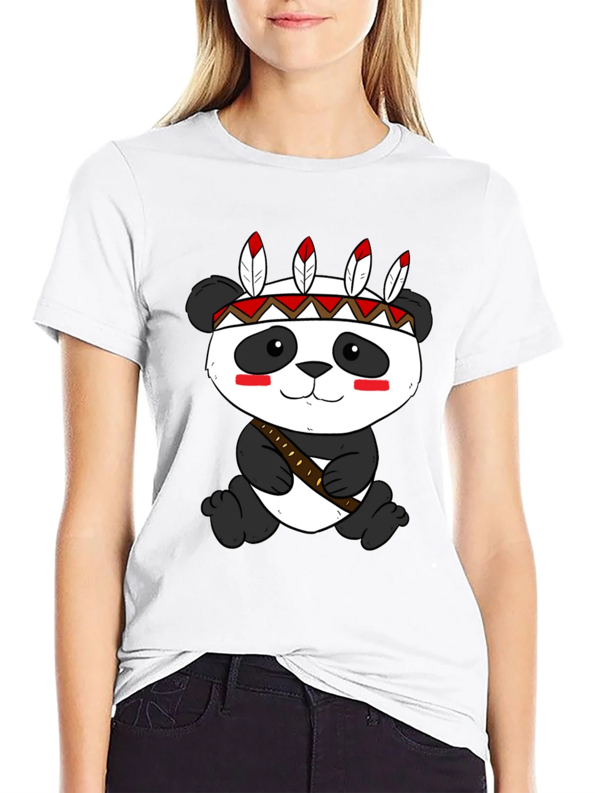 Panda Tee: Native American Style product image 7