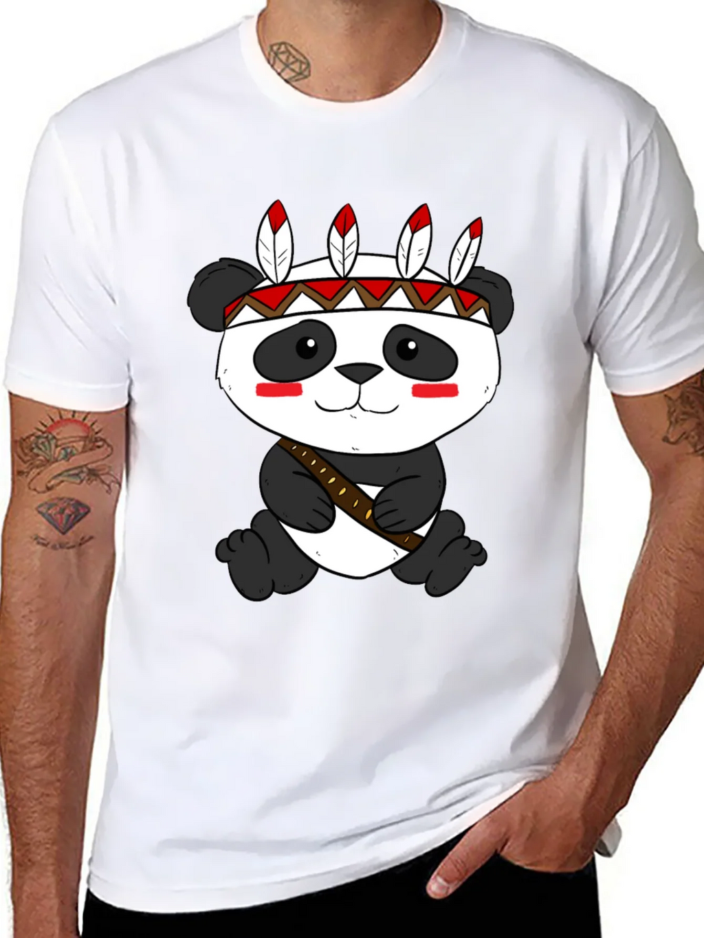 Panda Tee: Native American Style product image 6