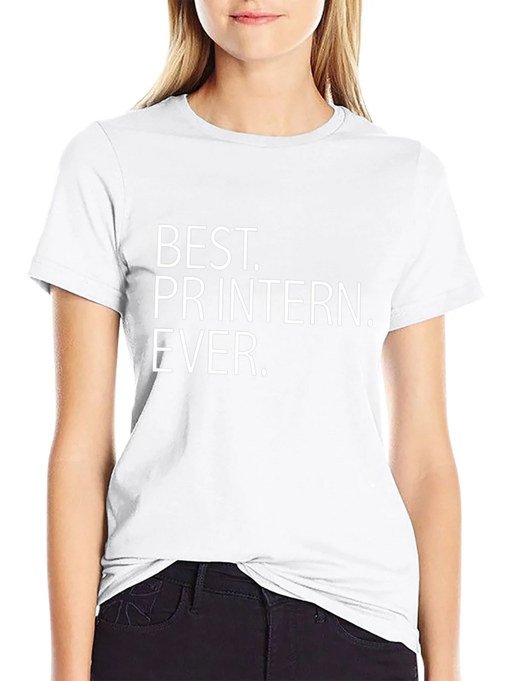Best PR Intern Ever Black Tee product image 4