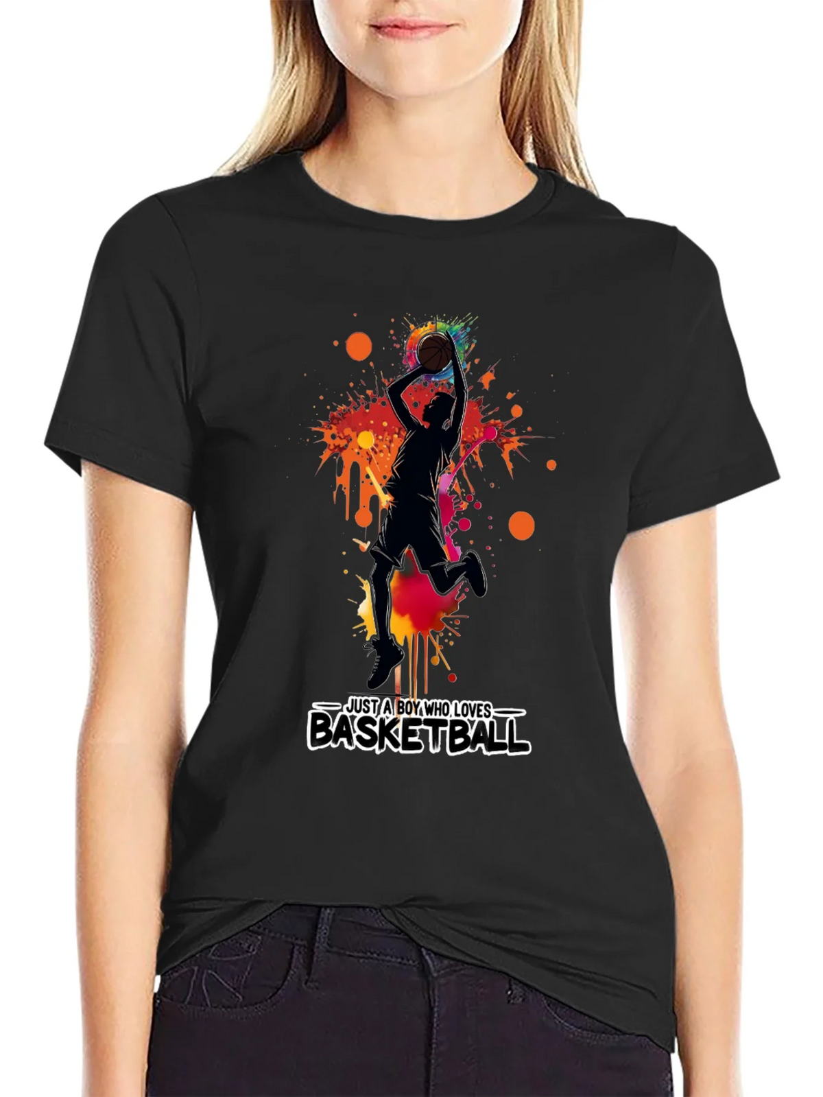 Basketball Lover Graphic Tee - Mens Black T-Shirt product image 2