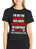 Soccer Dad T-Shirt: Im on the Sidelines to Support My Son product image 1