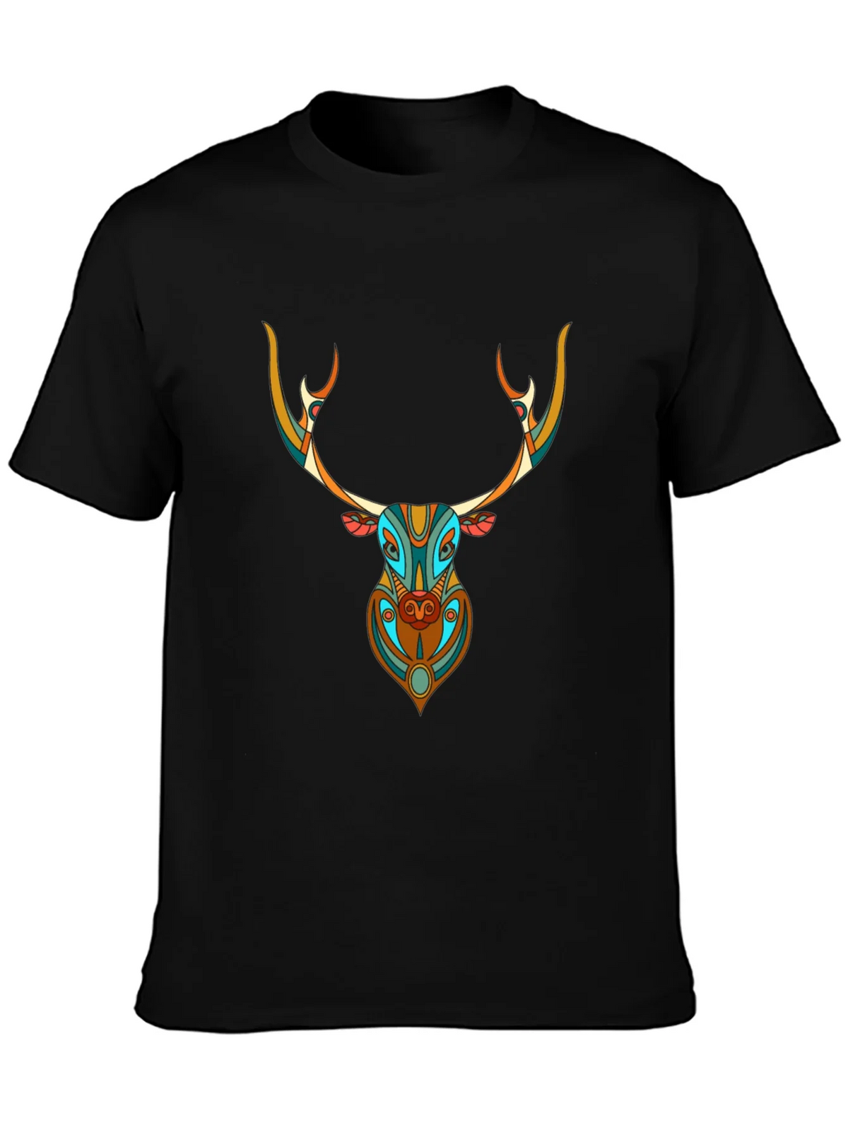Geometric Deer Graphic Tee - Unique Style product image 3