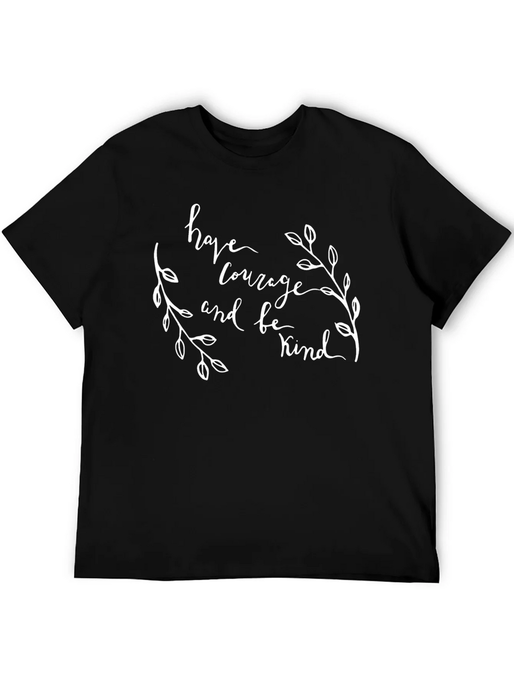 Courage & Kindness Graphic Tee - Black Cotton Shirt product image 5