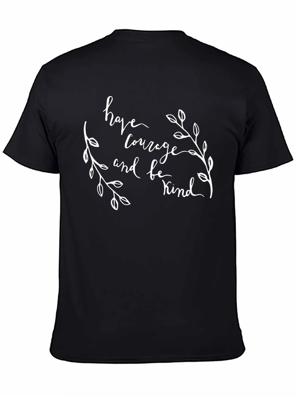 Courage & Kindness Graphic Tee - Black Cotton Shirt product image 4