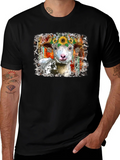 Sheep Sunflower Crown Graphic Tee product image 1