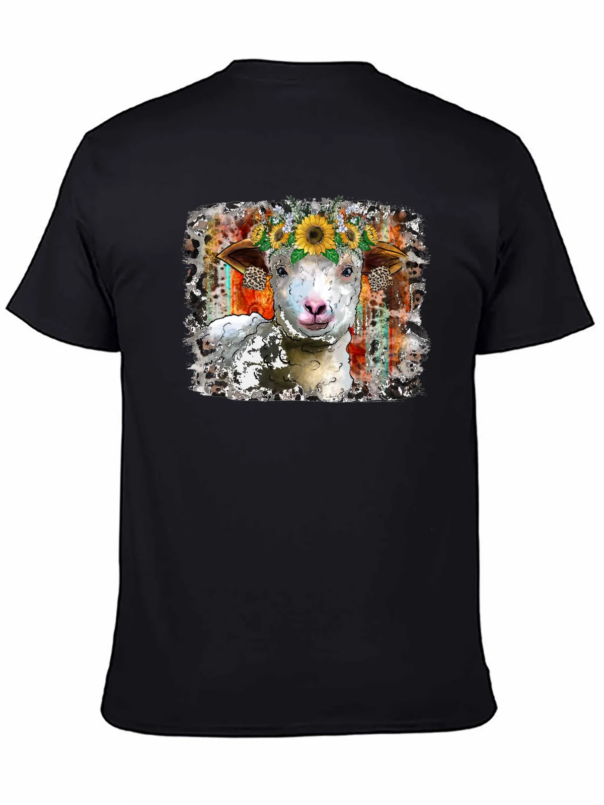 Sheep Sunflower Crown Graphic Tee product image 4