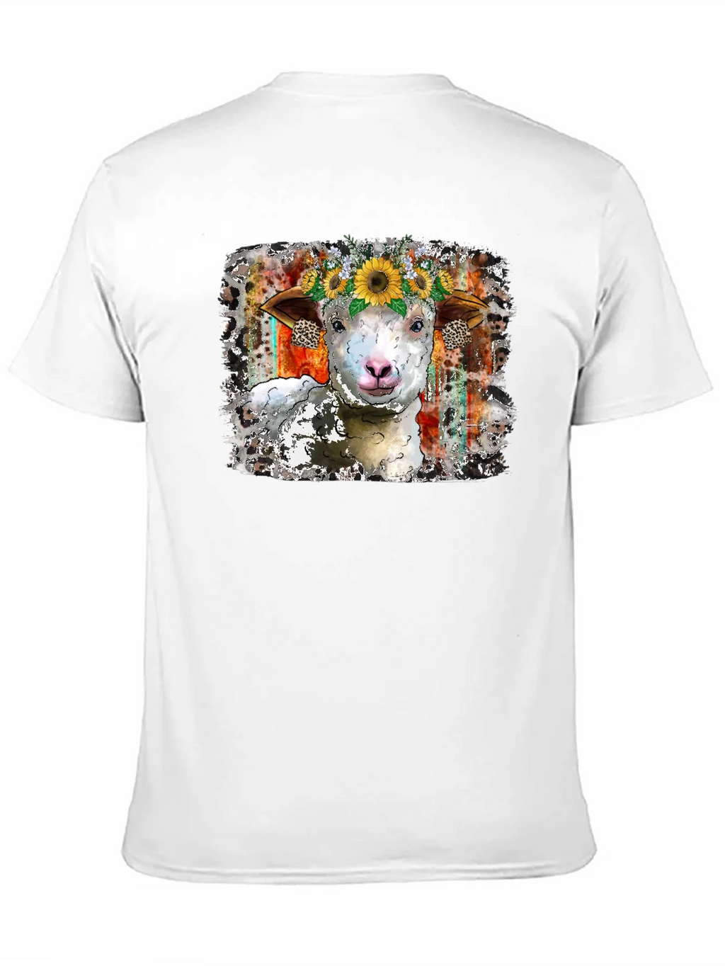 Sheep Sunflower Crown Graphic Tee product image 10