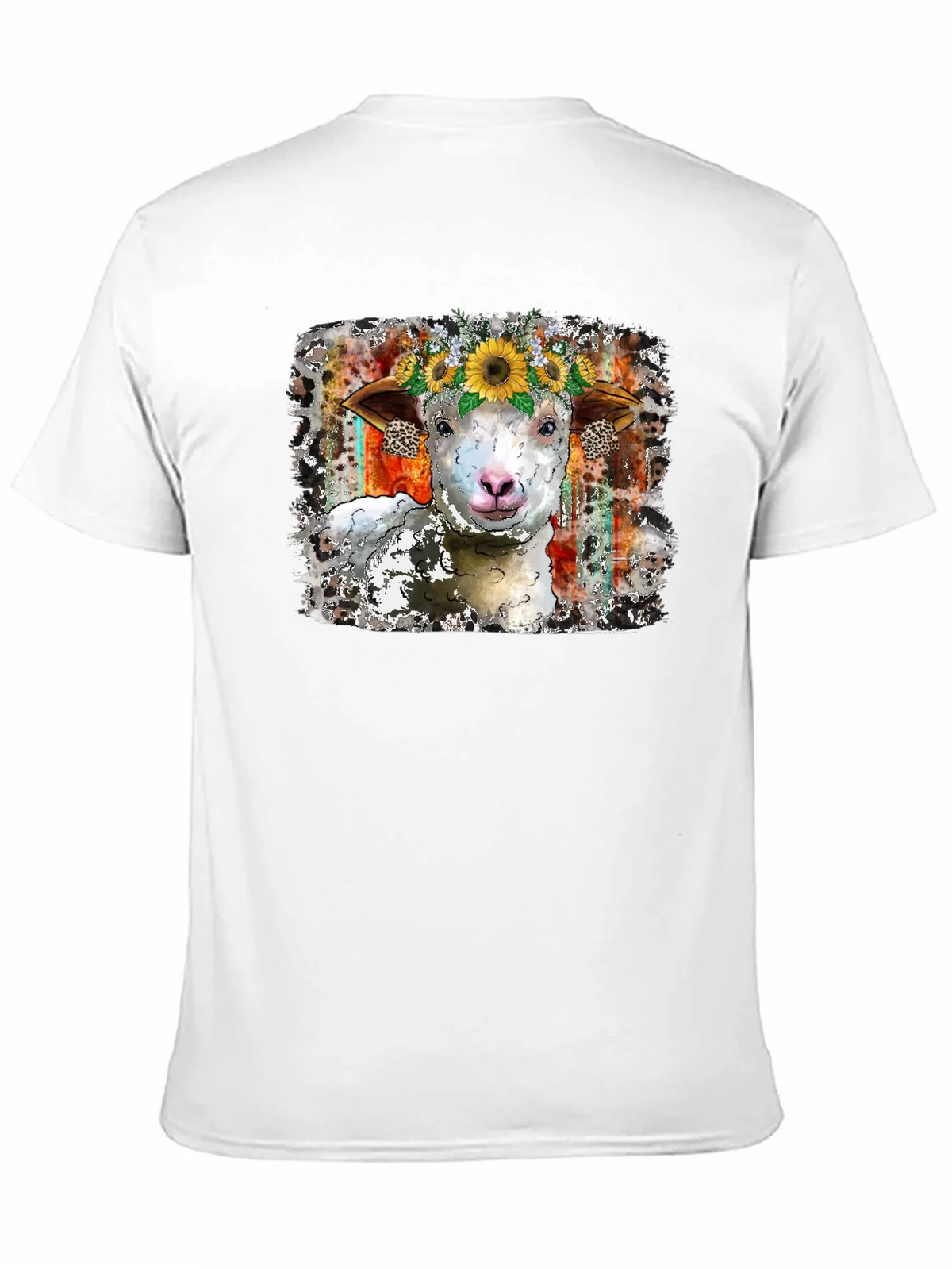 Sheep Sunflower Crown Graphic Tee product image 10