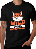 Wild Clever Unstoppable Fox Graphic T-Shirt product image 1
