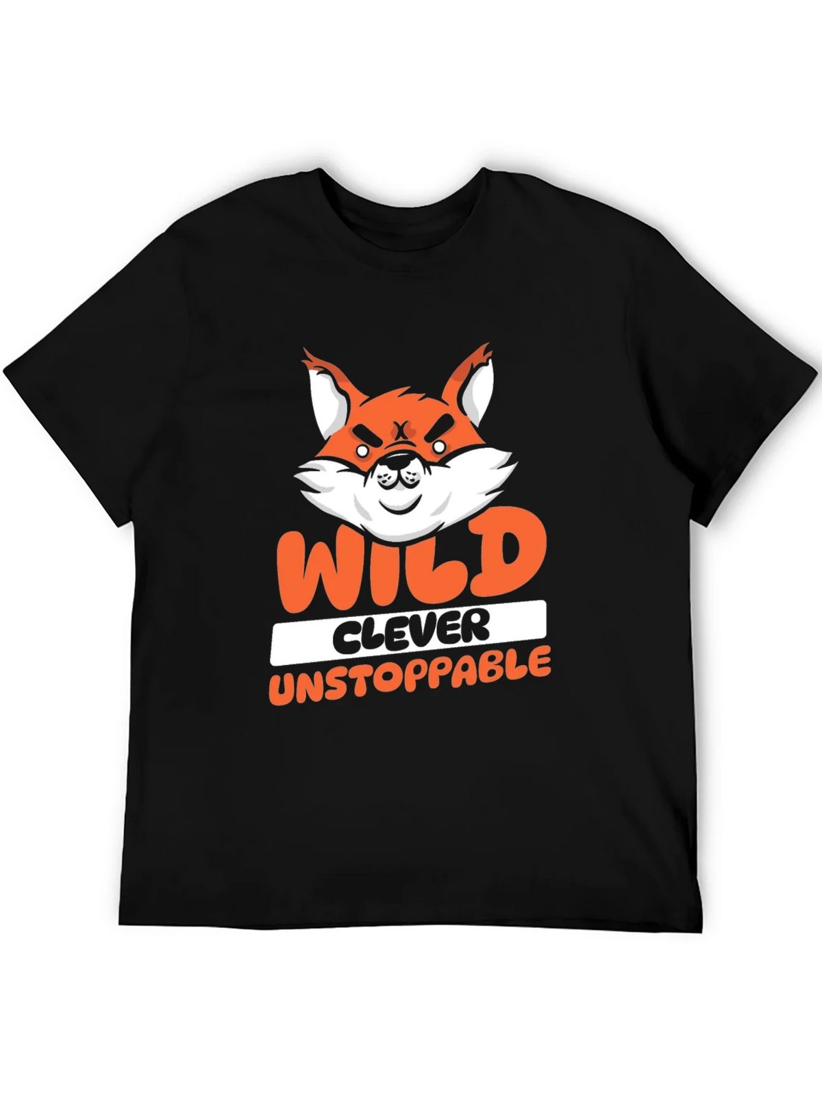 Wild Clever Unstoppable Fox Graphic T-Shirt product image 5