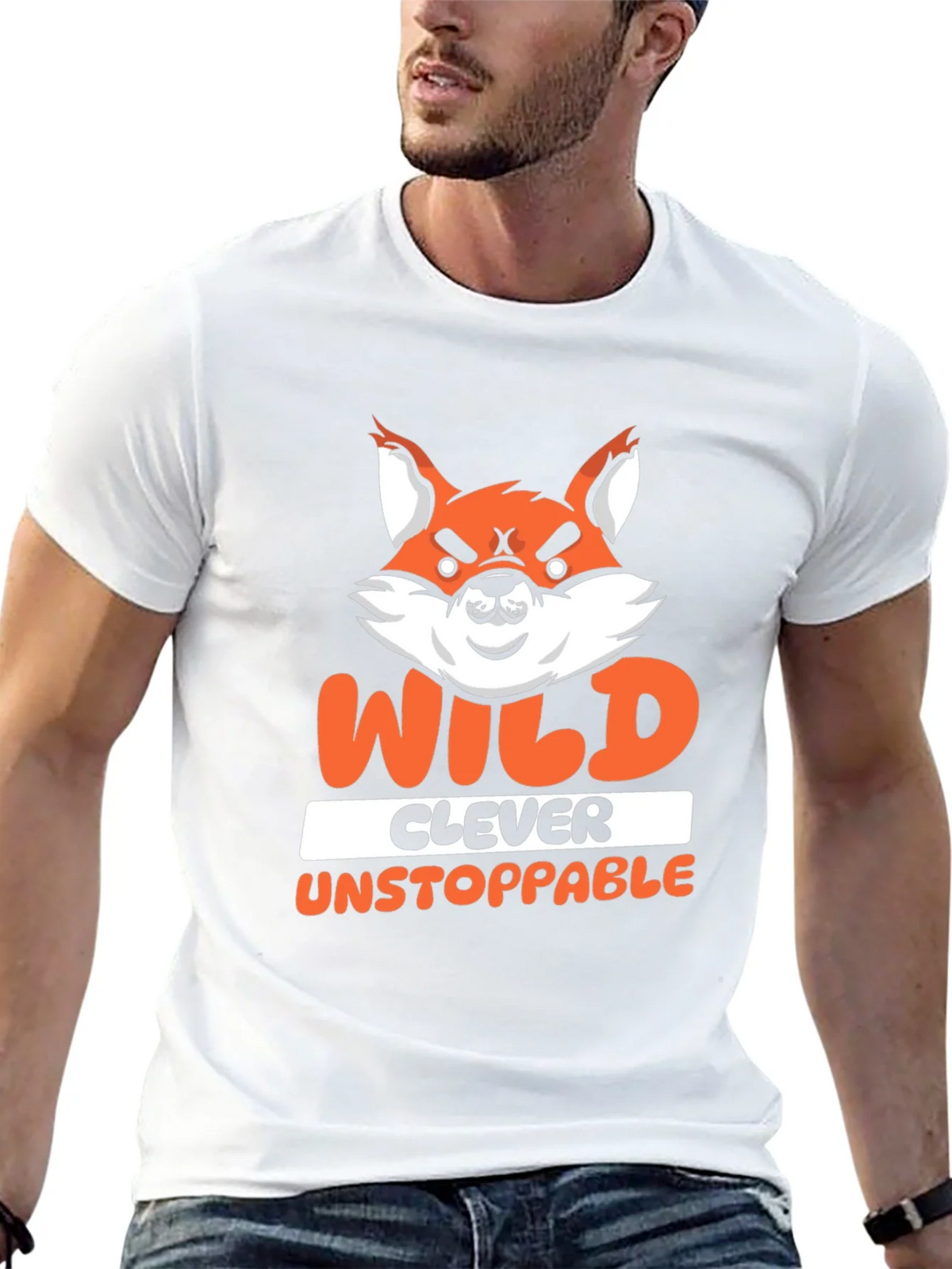 Wild Clever Unstoppable Fox Graphic T-Shirt product image 12
