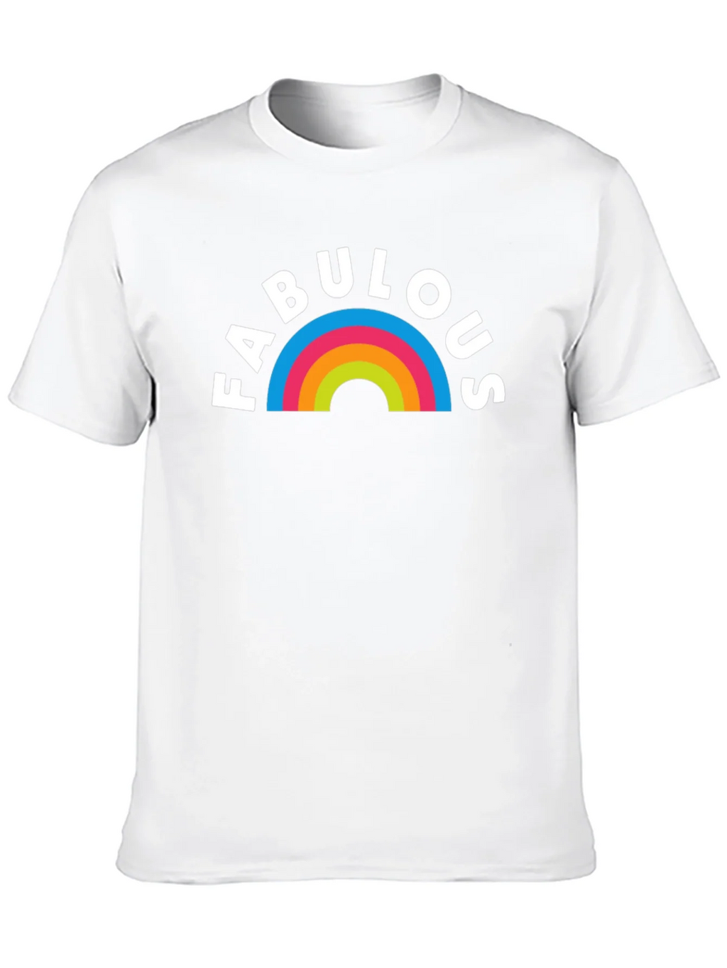 Fabulous Rainbow Graphic T-Shirt - Black product image 9