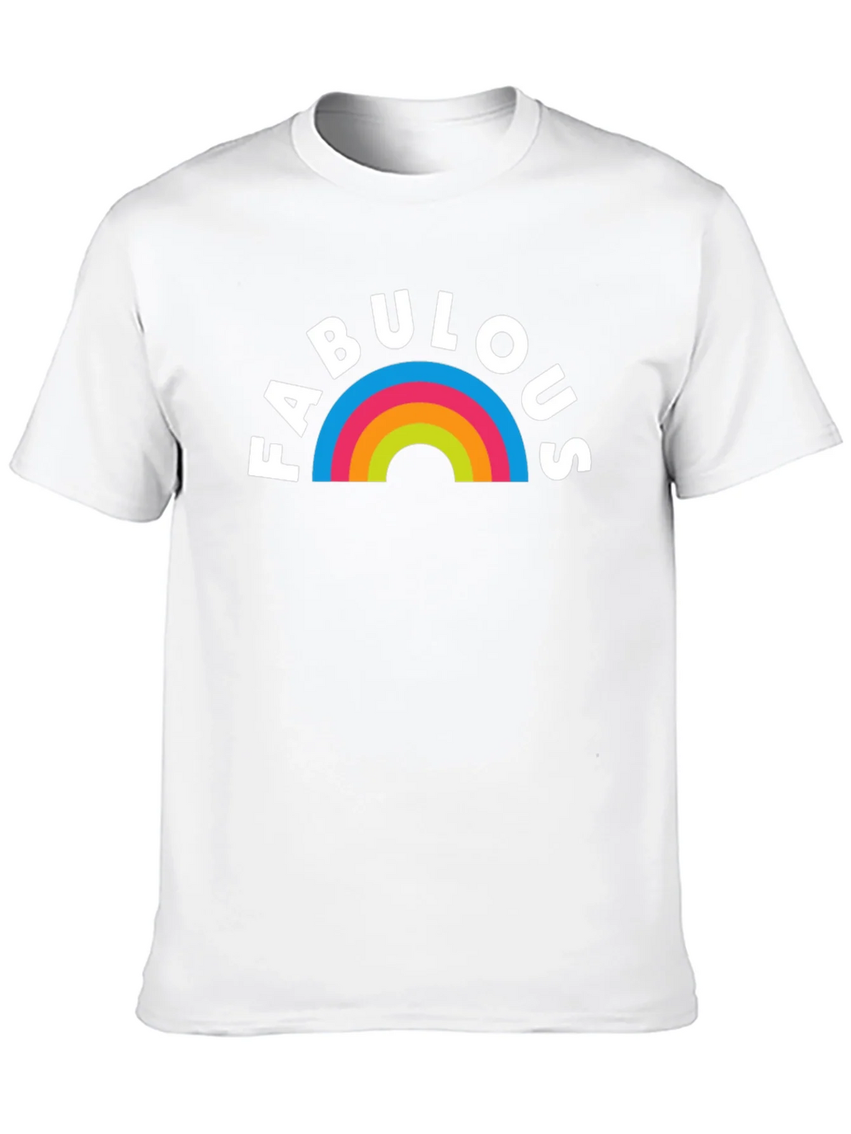 Fabulous Rainbow Graphic T-Shirt - Black product image 9