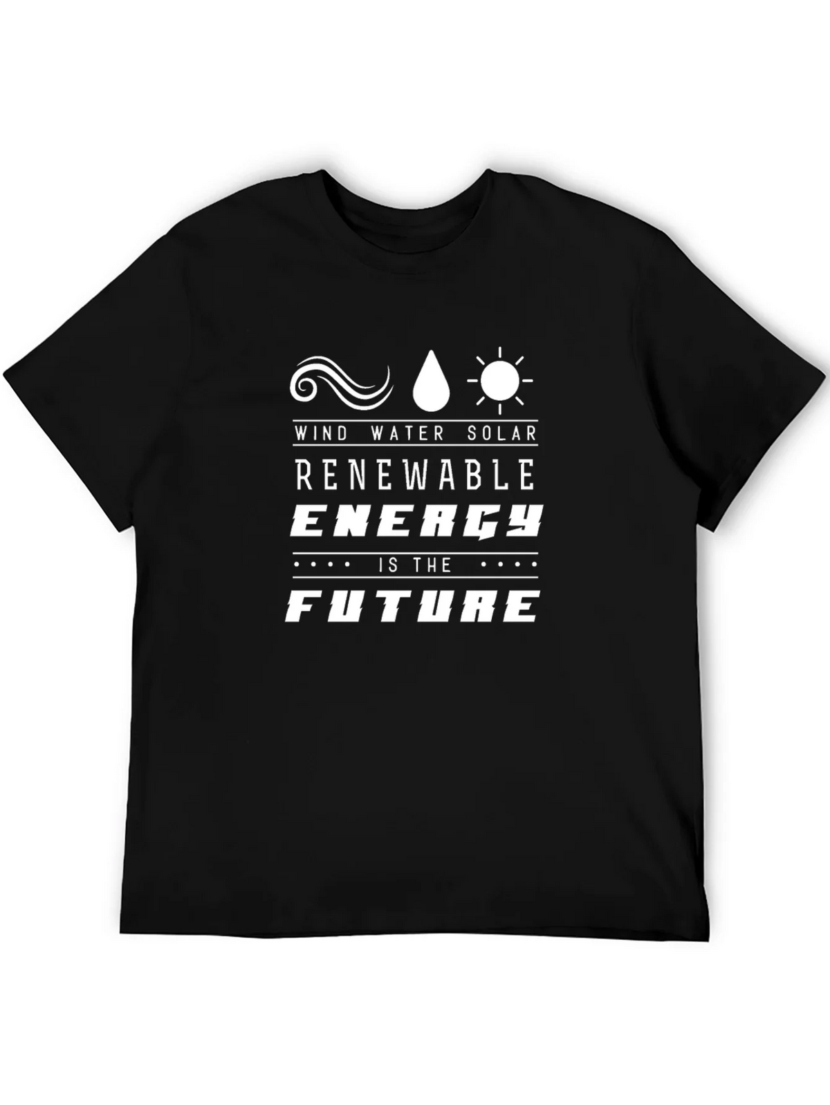 Renewable Energy T-Shirt - Wind Water Solar Future Tee product image 3