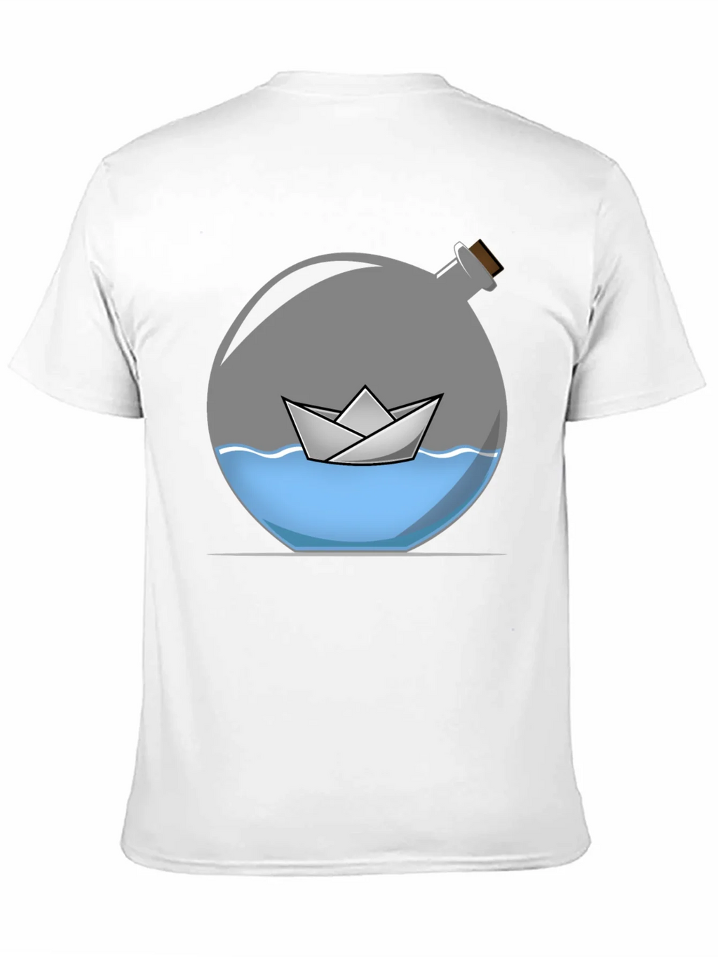 Paper Boat in Bottle Graphic Tee product image 10