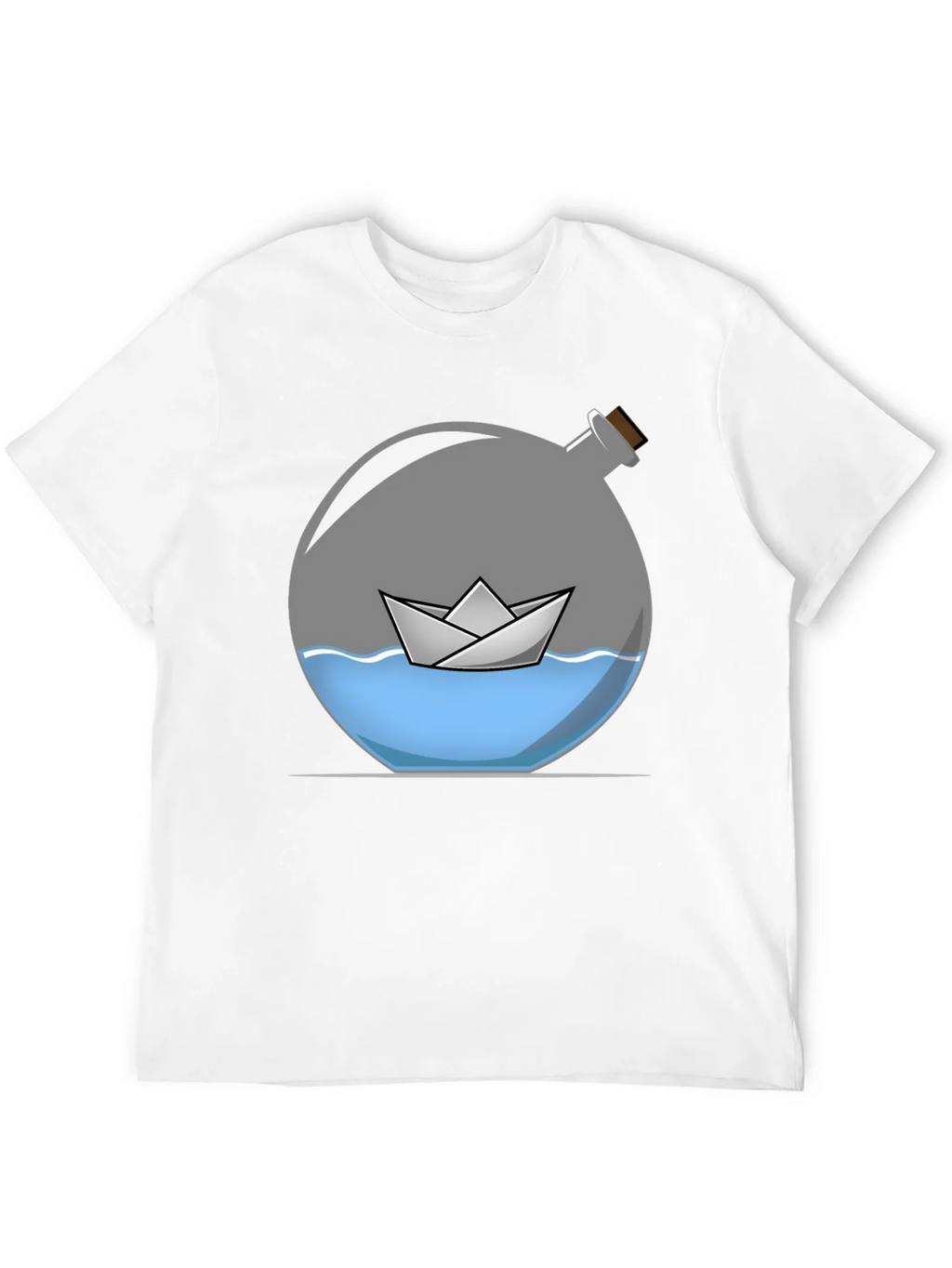 Paper Boat in Bottle Graphic Tee product image 11