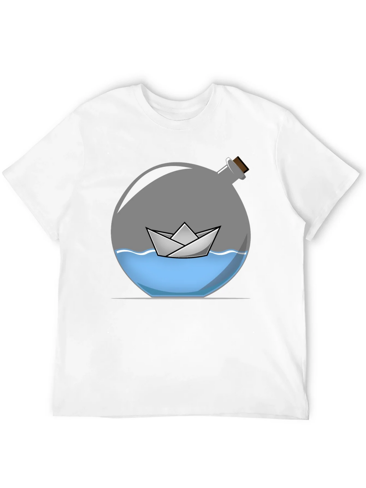 Paper Boat in Bottle Graphic Tee product image 11