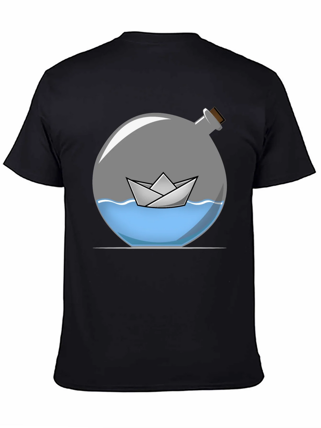 Paper Boat in Bottle Graphic Tee product image 4