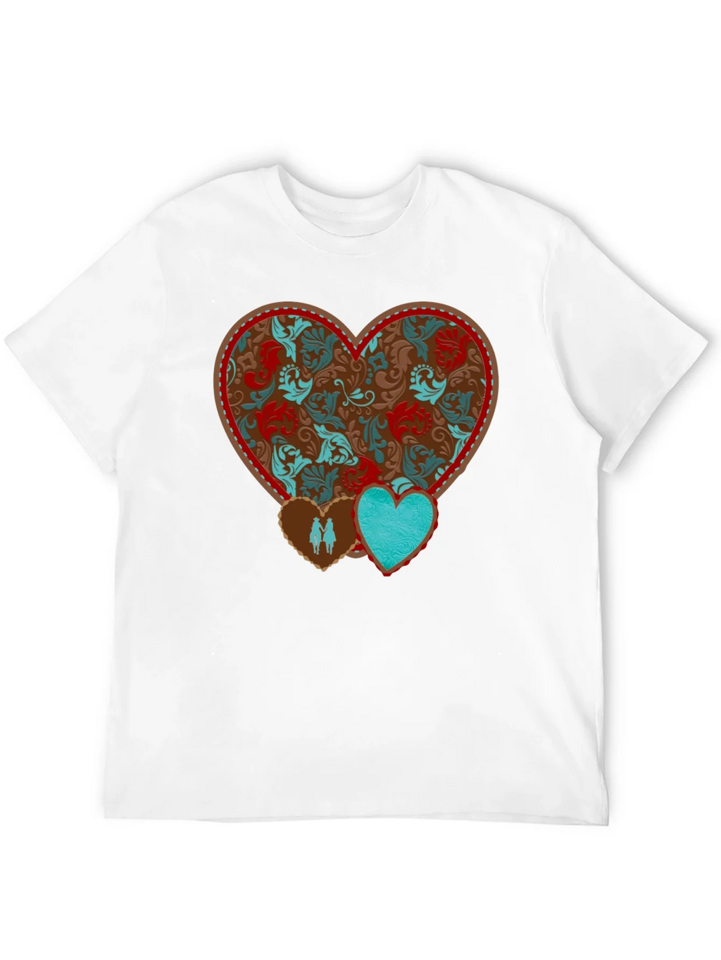 Heart Patterned Graphic Tee product image 7