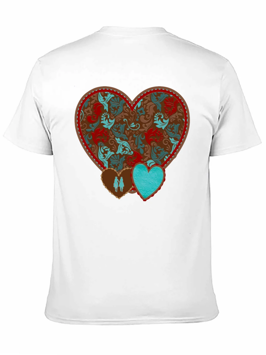 Heart Patterned Graphic Tee product image 6