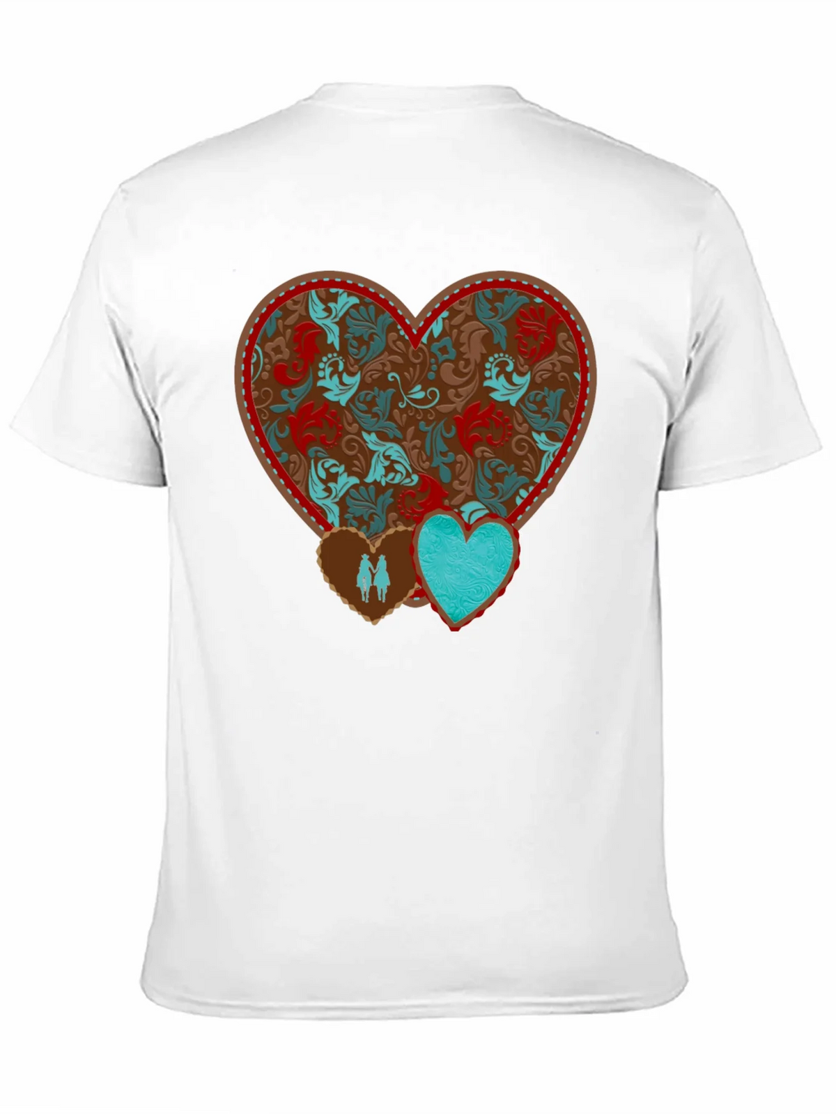Heart Patterned Graphic Tee product image 6