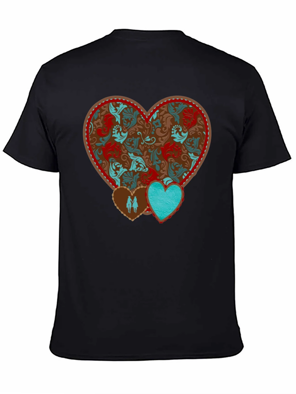 Heart Patterned Graphic Tee product image 2