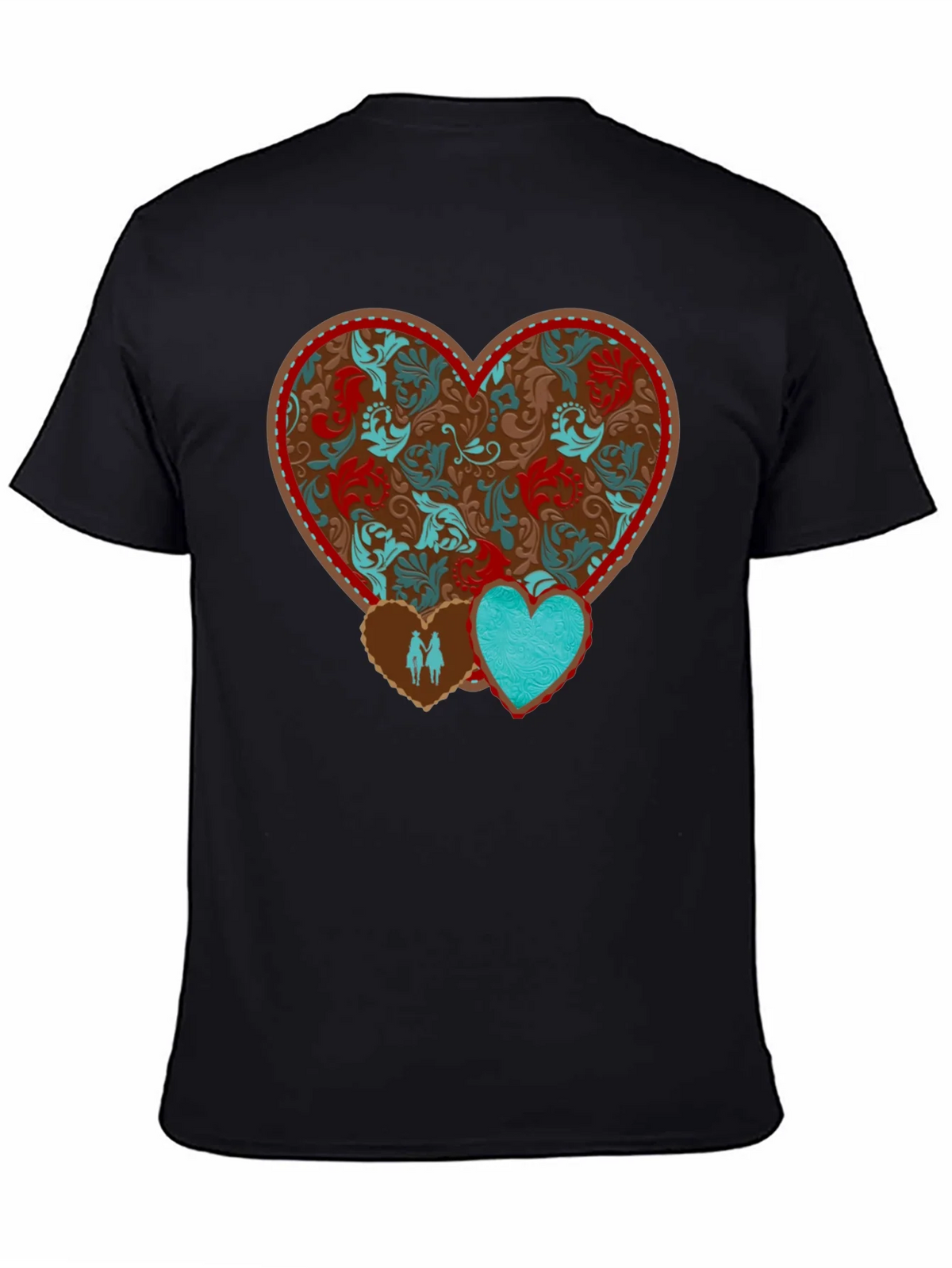 Heart Patterned Graphic Tee product image 2
