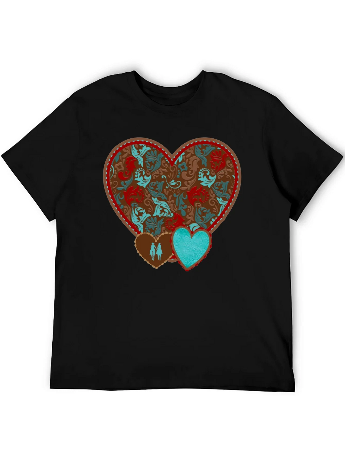 Heart Patterned Graphic Tee product image 3