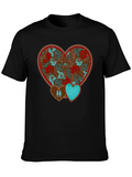 Heart Patterned Graphic Tee product image 1